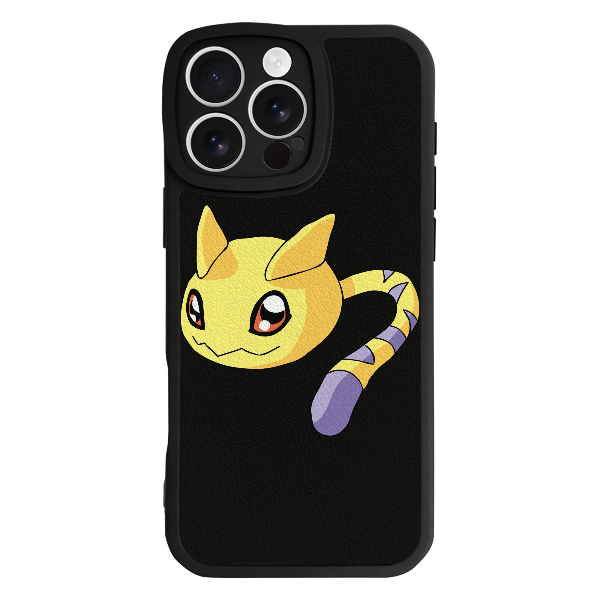 （画像用） Digimon デジタルモンスター/デジモン 【iPhone 16シリーズ対応】シリコンスマホケース（レザー調） 材質：シリコン